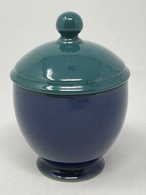 Denby Harlequin (retired) Stoneware Lidded Sugar Bowl